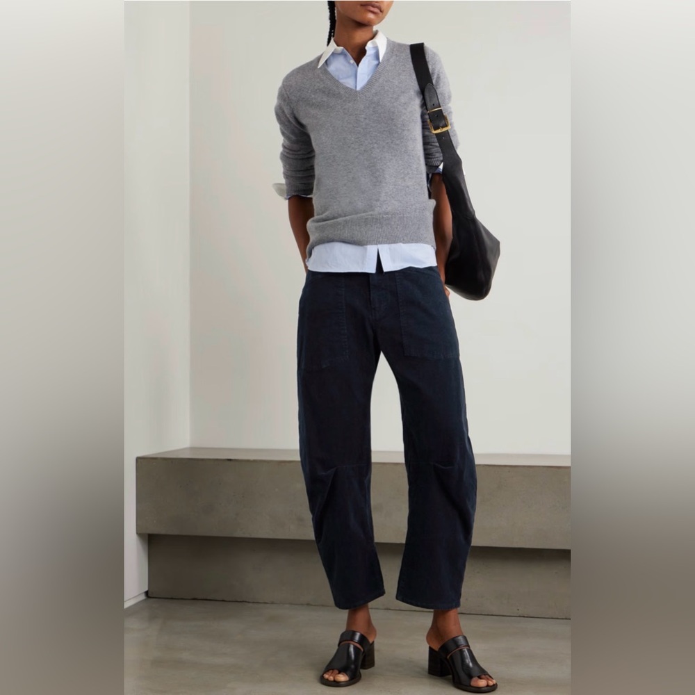 Nili Lotan Black Cropped Pants